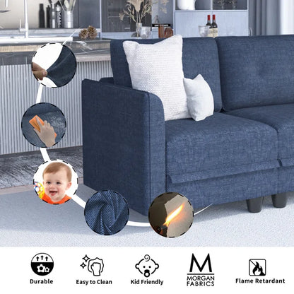 3 Seater Sofa: Tomario 85" Upholstered 3 - Seater Sofa With Storage