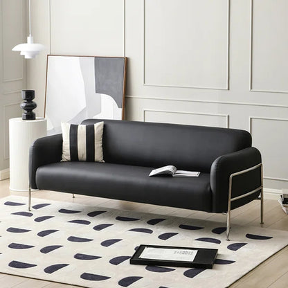 3 Seater Sofa: Trai 82.68'' Vegan Leather Sofa