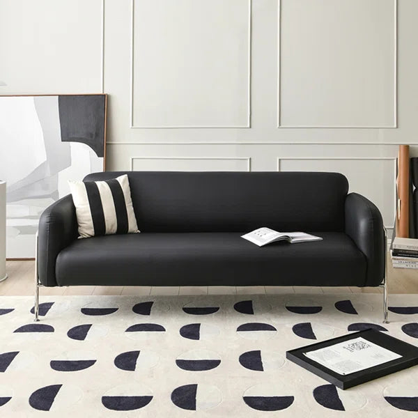 3 Seater Sofa: Trai 82.68'' Vegan Leather Sofa