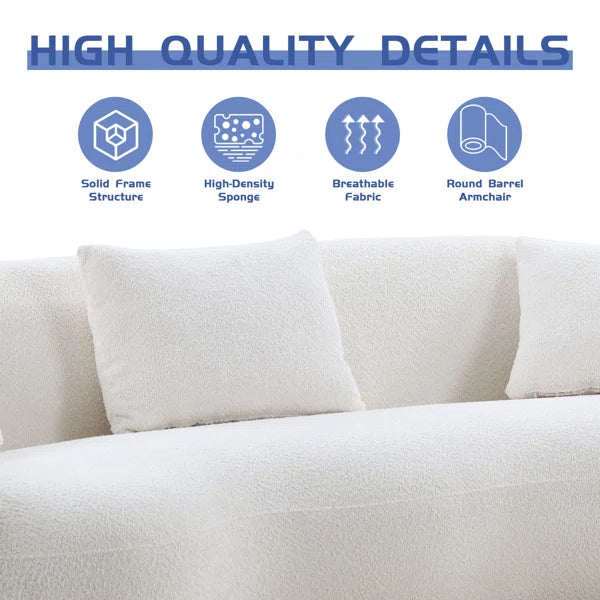 3 Seater Sofa: Yazgur 93.6" Upholstered Sofa