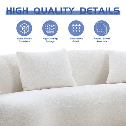 3 Seater Sofa: Yazgur 93.6" Upholstered Sofa