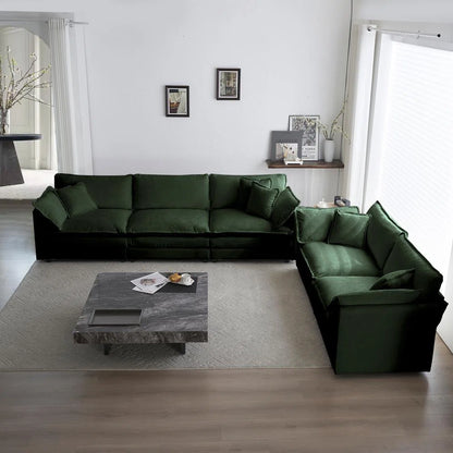 7 Seater Sofa Set: 1 Armchair, 2-Seater & 3-Seater Combo Sofa Set