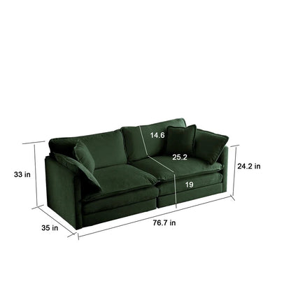 7 Seater Sofa Set: 1 Armchair, 2-Seater & 3-Seater Combo Sofa Set