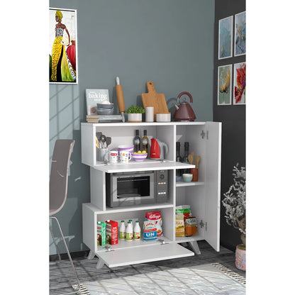 Microwave Stands: 40.2'' Kitchen Pantry Cabinet – Freestanding Microwave Cabinets