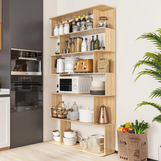 Kitchen Rack: 47.2 W Manufactured Wood Shelving Unit