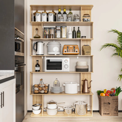 Kitchen Rack: 47.2 W Manufactured Wood Shelving Unit