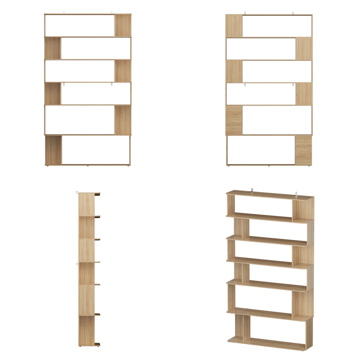 Kitchen Rack: 47.2 W Manufactured Wood Shelving Unit