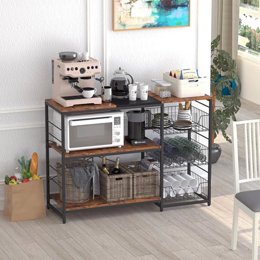 Kitchen Rack: 47.2'' Iron Standard Baker's Rack