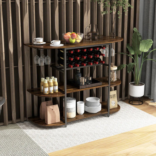 Kitchen Racks: 47'' Standard Baker's Rack made of iron that is compatible with microwaves