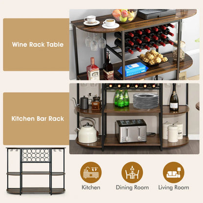 Kitchen Racks: 47'' Standard Baker's Rack made of iron that is compatible with microwaves