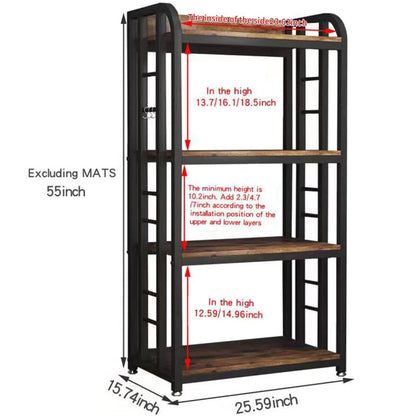 Kitchen Racks: 4-Tier Oven Stand Coffee Bar Baker's Racks, Adaptable Kitchen Shelves, and Kitchen Storage Shelf Rack