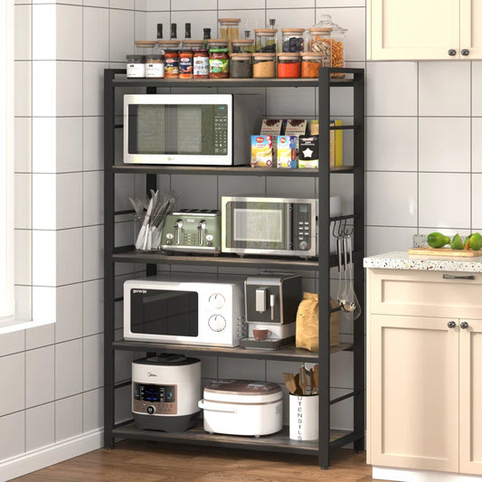 Kitchen Racks: 5-Tier Kitchen Baker's Rack with Adjustable Features