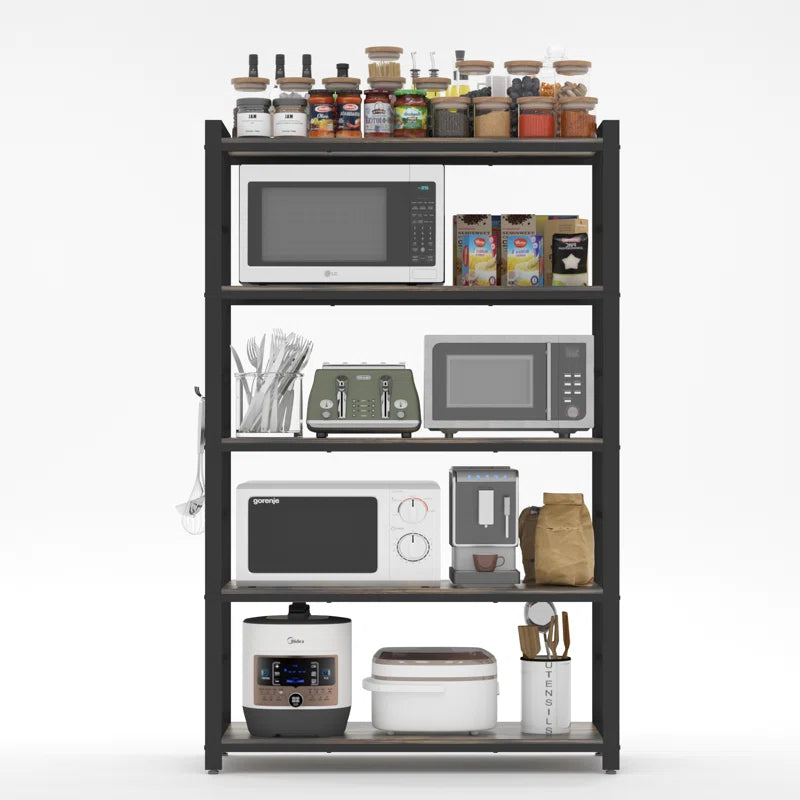 Kitchen Racks: 5-Tier Kitchen Baker's Rack with Adjustable Features