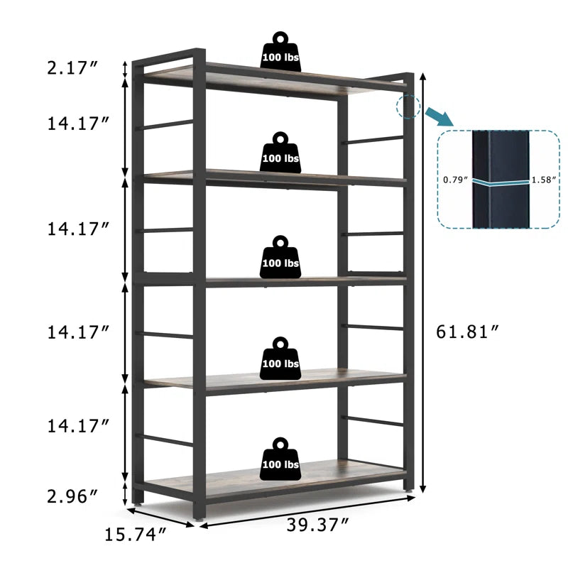 Kitchen Racks: 5-Tier Kitchen Baker's Rack with Adjustable Features