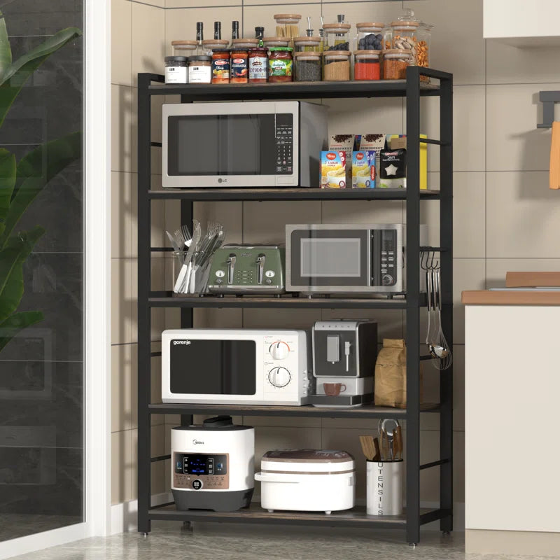 Kitchen Racks: 5-Tier Kitchen Baker's Rack with Adjustable Features