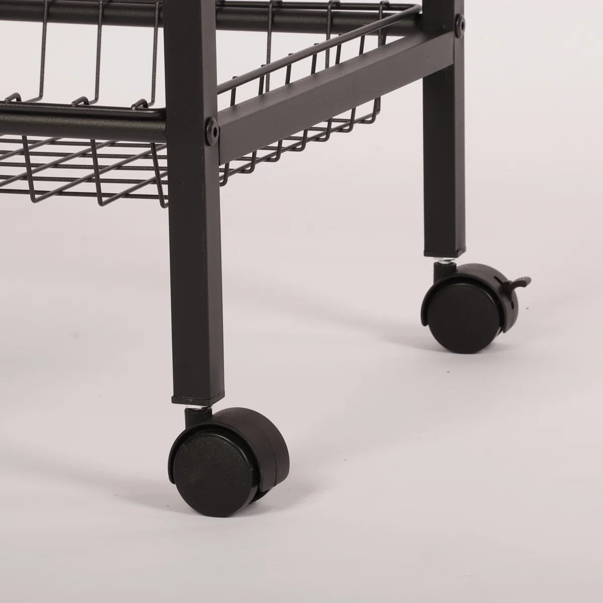 Kitchen Rack: 51.57'' H Five-Microwave Storage Rack with Wheels and Large Capacity