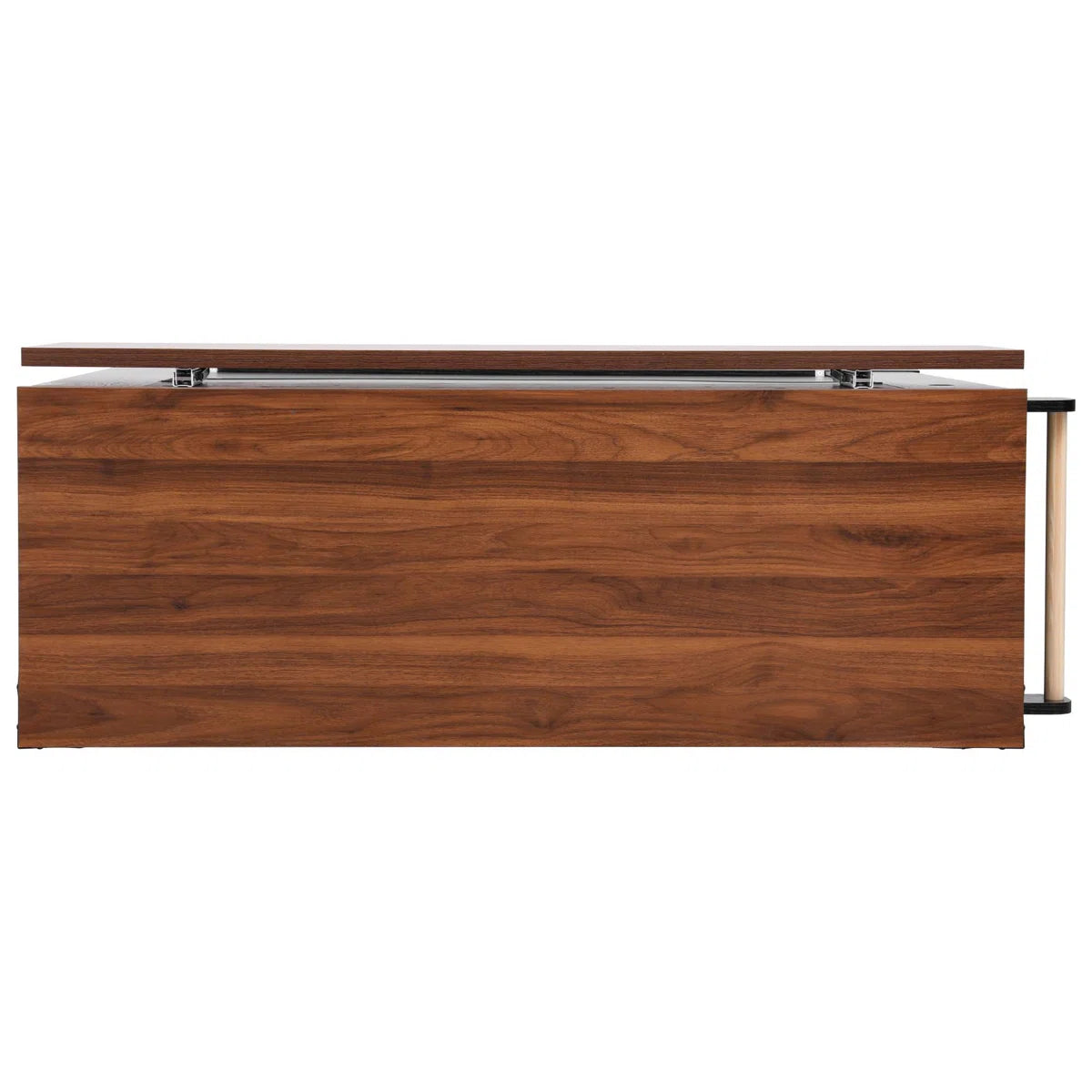 Kitchen Island Table: 53” wide Rolling Cart with Drop Leaf, Power Outlet &amp; Glass Cabinet Doors