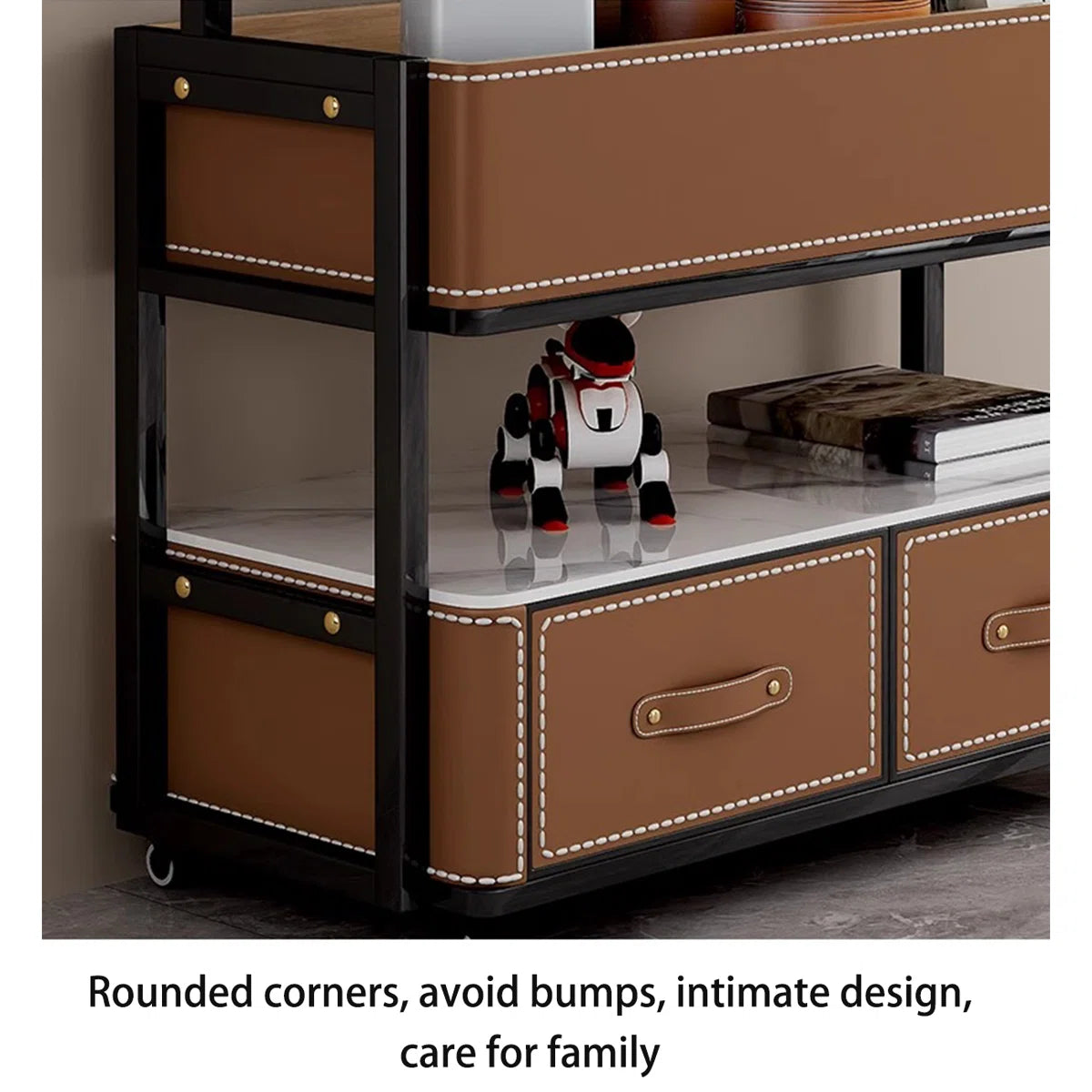 tv panel: 54.33" Two-Tone Solid Wood TV Stand with Rectangular Design