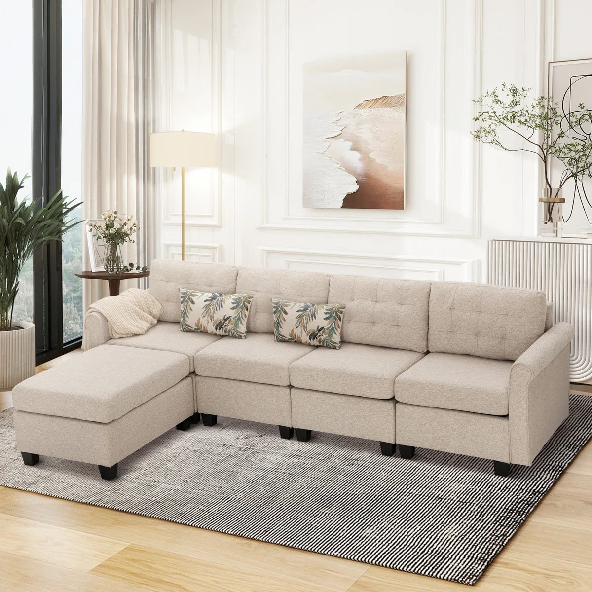 7 Seater Sofa Set: 5-Piece Ultra Corner Sectional Sofa
