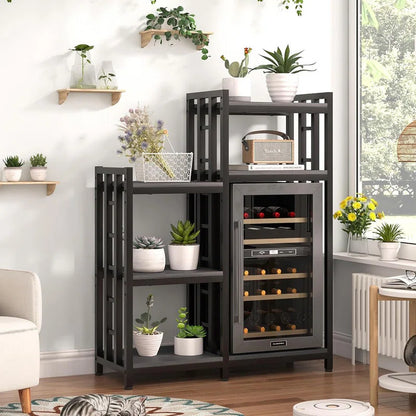 Kitchen Racks: 6-Tier Kitchen Bakers Rack, Microwave Oven Stand Table, Adjustable Kitchen Shelves