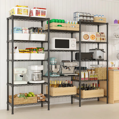Kitchen Rack: 62.6'' W Metal Shelving Unit