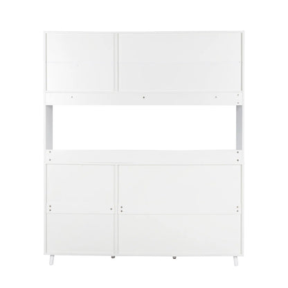 Microwave Stands:  63" Microwave Stands and Cabinets – Kitchen Hutch with large Storage