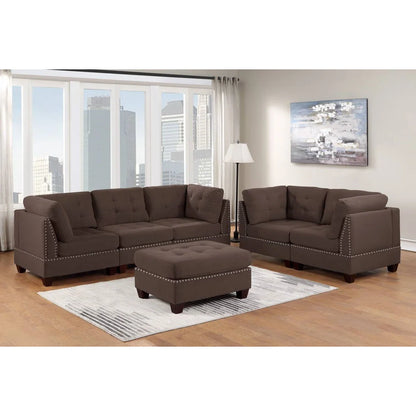 7 Seater Sofa Set: Elegant 6-Piece 7 Seater Sofa Set