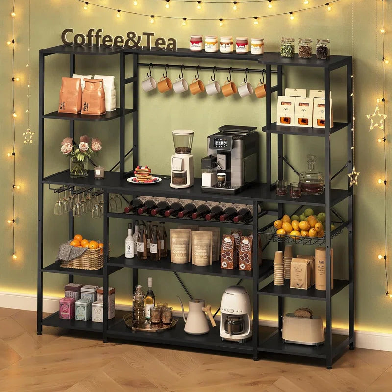 Kitchen Rack: 62.4'' Iron Baker's Rack with Power Outlet