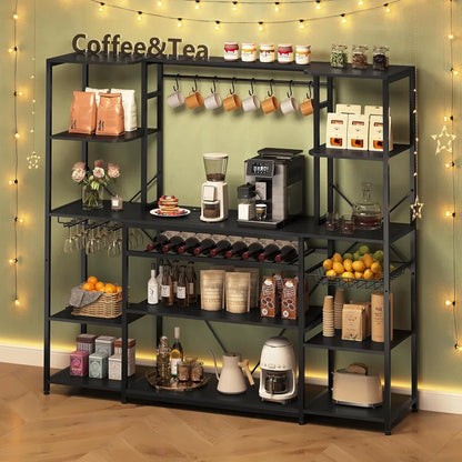 Kitchen Rack: 62.4'' Iron Baker's Rack with Power Outlet