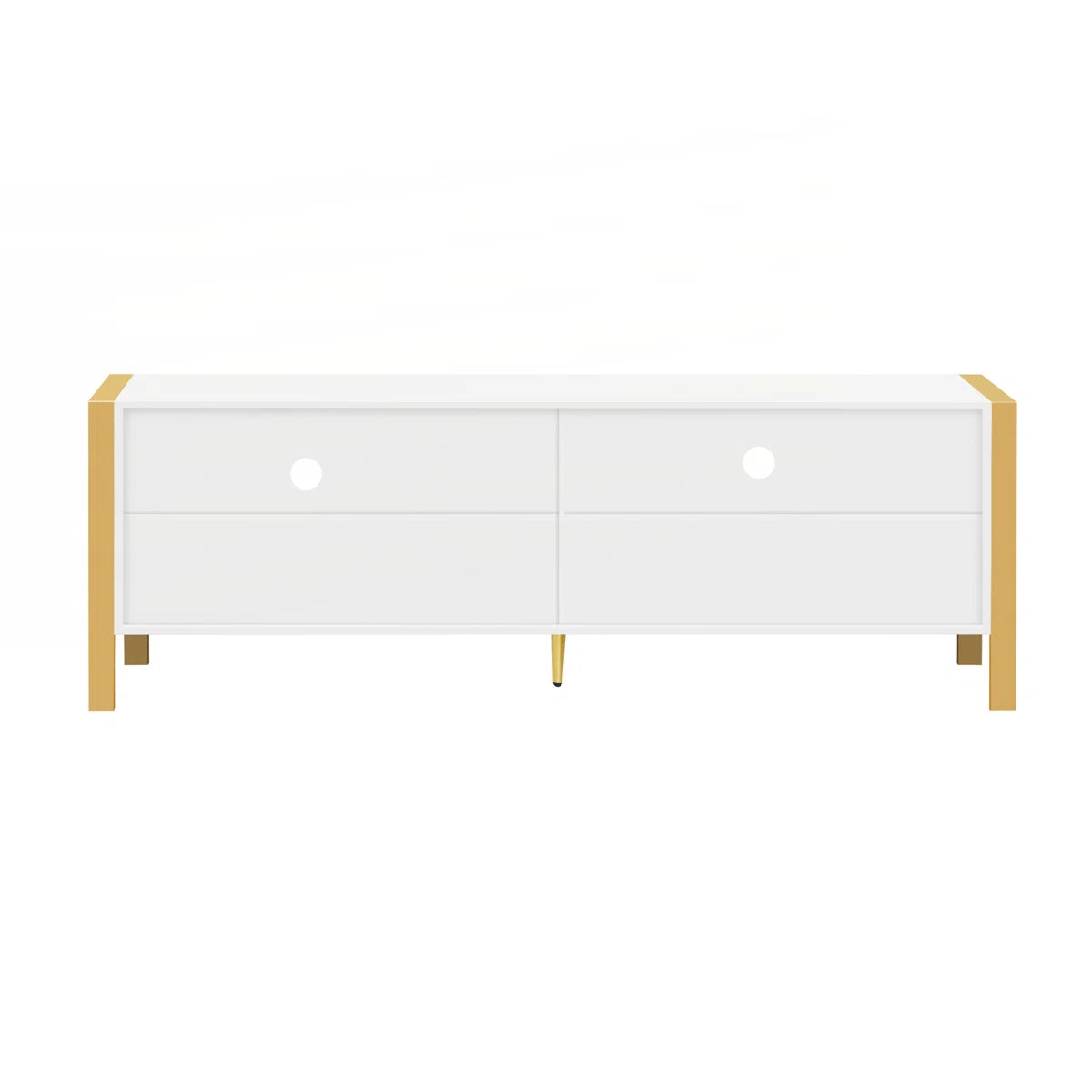 tv panel: 70.9'' Wide Modern tv panel with Open Shelves and Cable Management System