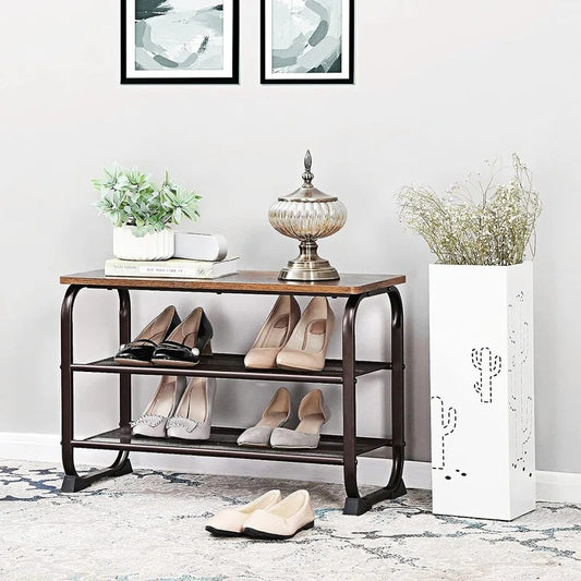 Shoe Rack: 7 Pair Shoe Storage Bench