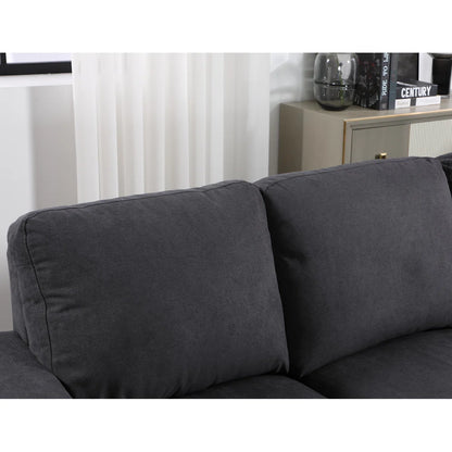 7 Seater Sofa Set: Modern Chenille Sectional Sofa Couch with Wide Upholstery
