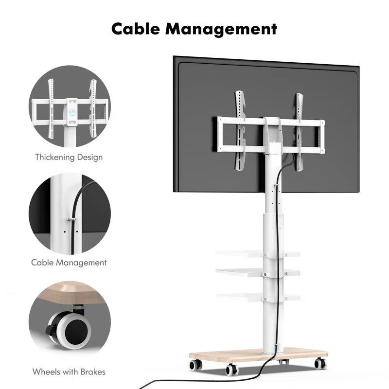 tv panel: Floor tv panel for 32–70" screens with adjustable height