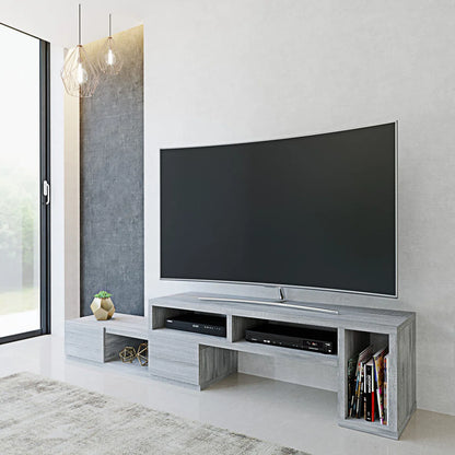 tv panel: Adjustable  tv panel Console with Expandable Frame and 2 Drawers