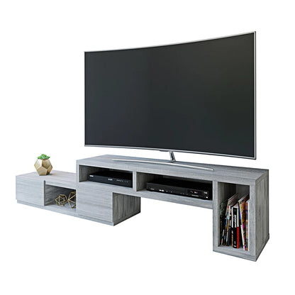 tv panel: Adjustable  tv panel Console with Expandable Frame and 2 Drawers