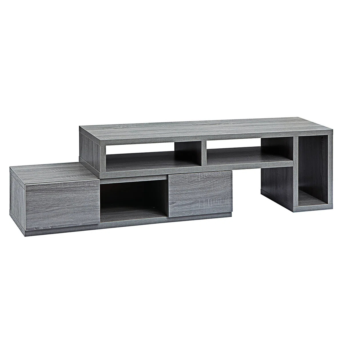 tv panel: Adjustable  tv panel Console with Expandable Frame and 2 Drawers