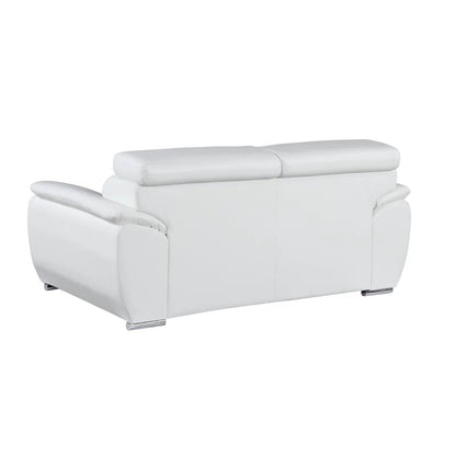 Luxury Sofa Sets: Aieshia 2-Piece Genuine Leather Sofa & Loveseat Set with Adjustable Headrests
