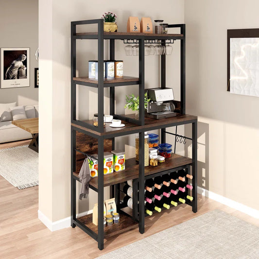 Kitchen Racks: 35.5" Standard Kitchen Baker's Storage Shelf with Microwave Compatibility