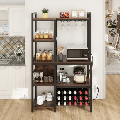 Kitchen Racks: 35.5" Standard Kitchen Baker's Storage Shelf with Microwave Compatibility