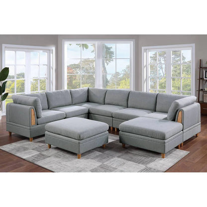 7 Seater Sofa Set:  Modern Furniture Sectional Sofa Set