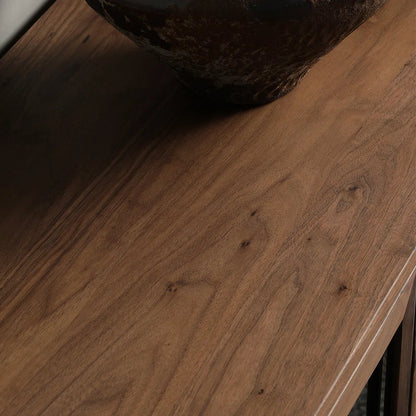 tv panel: American style black walnut tv panel