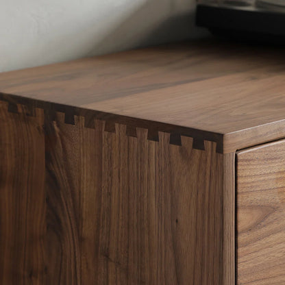 tv panel: American style black walnut tv panel