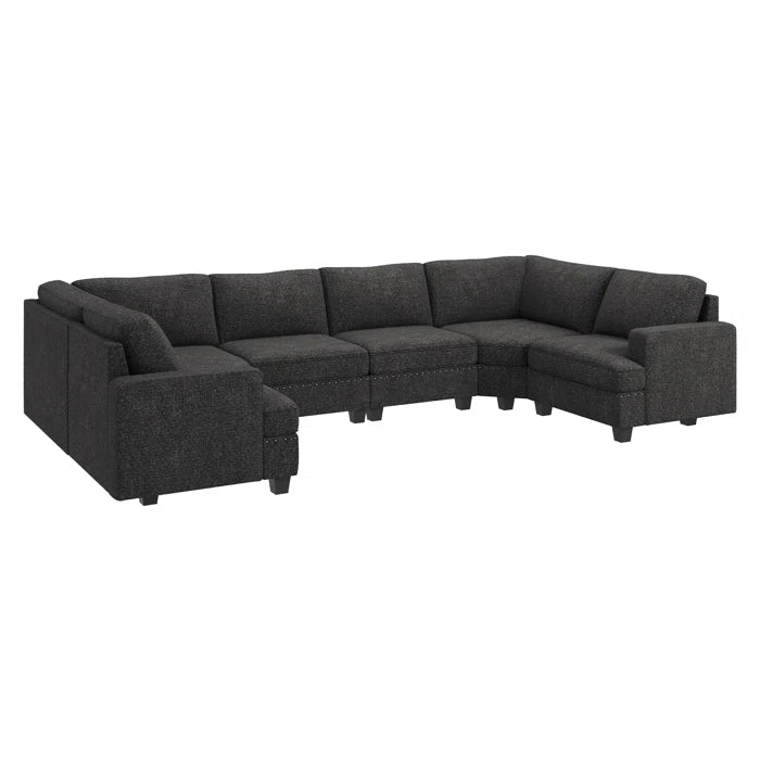 7 Seater Sofa Set: Spacious Sectional Sofa for Large Living Rooms