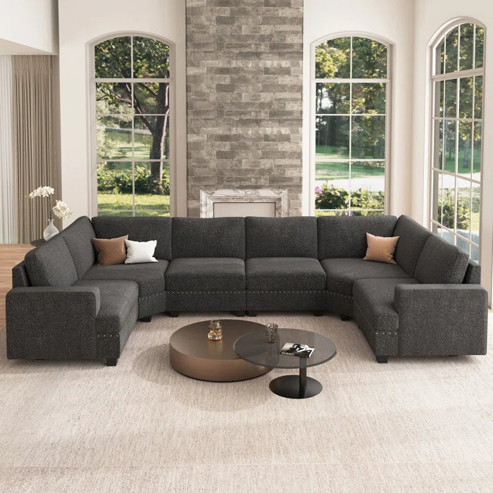 7 Seater Sofa Set: Spacious Sectional Sofa for Large Living Rooms