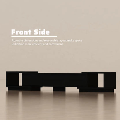 tv panel :Contemporary Media Unit for 85" TVs with Storage