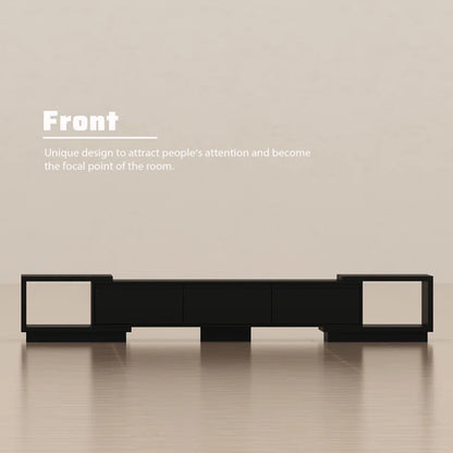 tv panel :Contemporary Media Unit for 85" TVs with Storage