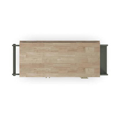 Kitchen Island Table: 53.5'' Wide Classic Wooden Rolling Cart with Drop Leaf & Ample Storage