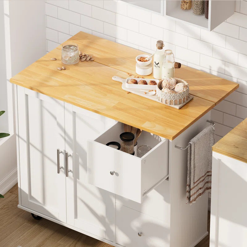 Kitchen Island Table: 39.7'' Stylish &amp; Functional Cart for Modern Kitchens