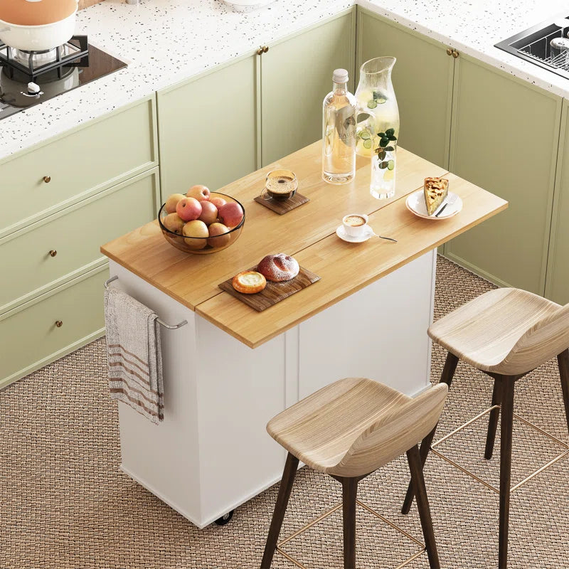 Kitchen Island Table: 39.7'' Stylish &amp; Functional Cart for Modern Kitchens