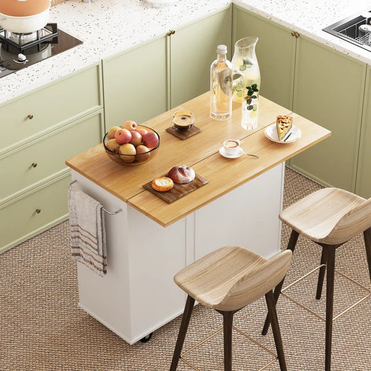 Kitchen Island Table: 39.7'' Stylish &amp; Functional Cart for Modern Kitchens